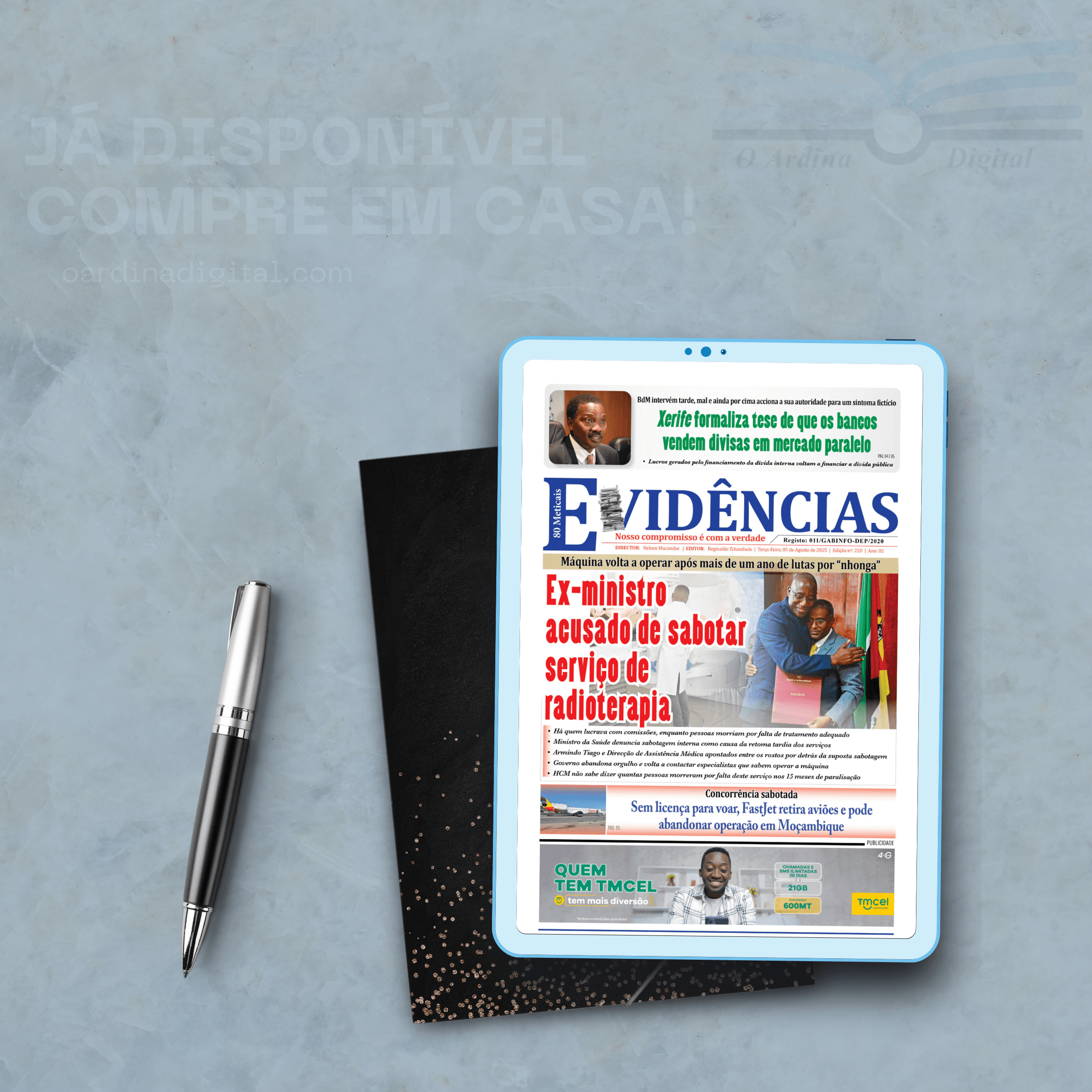 Edição digital nº 220 do Jornal Evidências – 6 de Agosto de 2025